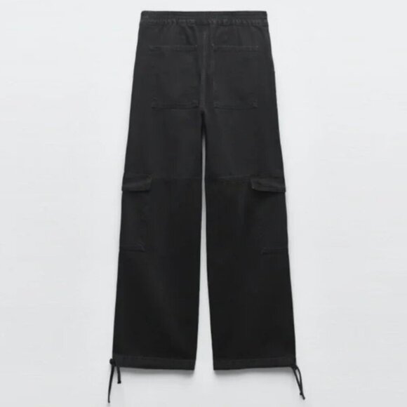 Zara Black Cargo Jeans - Picture 6 of 12